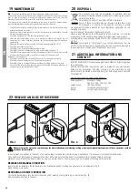 Preview for 32 page of Roger Technology BI/001PE Instruction And Warnings For The Installer