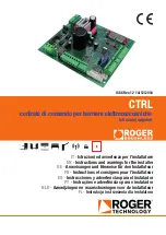 Preview for 1 page of Roger Technology CTRL Instruction And Warnings For The Installer