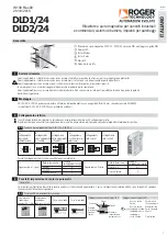 Предварительный просмотр 1 страницы Roger Technology DLD1/24 Manual