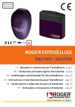 Roger Technology G90/F4ES Instructions For The Installer preview