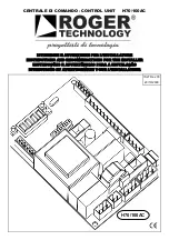 Preview for 1 page of Roger Technology H70/100AC Instructions And Recomendations For The Installer