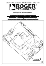 Preview for 1 page of Roger Technology H70/101AC Instructions And Recomendations For The Installer