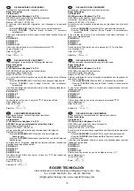 Preview for 34 page of Roger Technology H70/101AC Instructions And Recomendations For The Installer