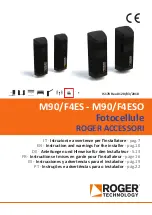 Roger Technology M90/F4ES Instruction And Warnings For The Installer предпросмотр