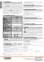 Preview for 8 page of Roger Technology R93/RX20/U Instruction And Warnings For The Installer