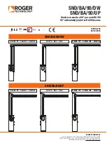 Roger Technology SND/BA/90/DW Installation Manual preview