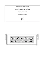 Roger ASCD-1 Operating Manual предпросмотр