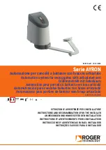 Preview for 1 page of Roger AY/250/M Instructions And Recommendations For The Installer