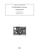 Roger MCX402DR-BRD Operating Manual preview