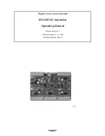 Preview for 1 page of Roger MCX4D Operating Manual