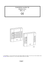 Preview for 1 page of Roger PR302 Installation Manual