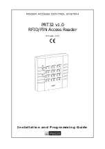 Roger PRT32 Installation And Programming Manual preview