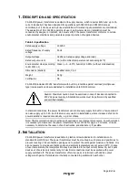 Preview for 2 page of Roger PS-10ACDR Operating Manual