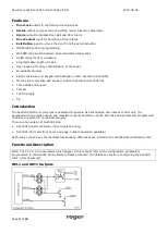 Preview for 2 page of Roger SL2000F Quick Start Manual