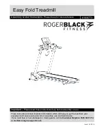 Preview for 1 page of Rogerblack Easy Fold Treadmill Assembly & User Instructions