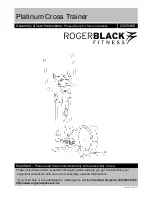 Preview for 1 page of Rogerblack Platinum Cross Trainer Assembly & User Instructions