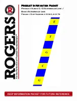 Preview for 1 page of Rogers Athletic 410343 Product Information Packet