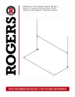 Предварительный просмотр 1 страницы Rogers 410673 Product Information Packet