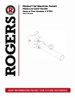 Предварительный просмотр 1 страницы Rogers 410750 Product Information Packet