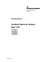 Rohde & Schwarz 1145.5850.03 Operating Manual предпросмотр