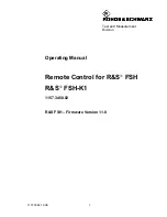 Rohde & Schwarz 1157.3458.02 Operating Manual preview