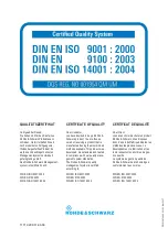 Предварительный просмотр 15 страницы Rohde & Schwarz 1309.8526.03 Operating Manual