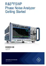 Preview for 1 page of Rohde & Schwarz 1322.8003K08 Getting Started