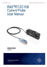 Предварительный просмотр 1 страницы Rohde & Schwarz 1409.8210.02 User Manual