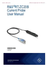 Предварительный просмотр 1 страницы Rohde & Schwarz 1409.8233.02 User Manual