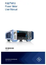 Rohde & Schwarz 1424.7805K02 User Manual preview