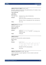 Preview for 139 page of Rohde & Schwarz 1430.0105K02 User Manual