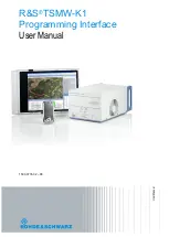 Preview for 1 page of Rohde & Schwarz 1503.3960.02 User Manual