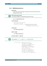 Предварительный просмотр 110 страницы Rohde & Schwarz 1503.3960.02 User Manual