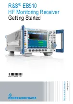 Preview for 1 page of Rohde & Schwarz 4091.7009.02 Getting Started