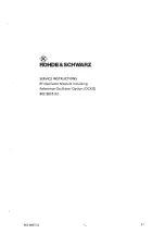 Предварительный просмотр 162 страницы Rohde & Schwarz 802.2020.52 Service Manual