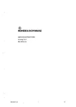 Предварительный просмотр 247 страницы Rohde & Schwarz 802.2020.52 Service Manual