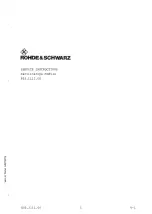 Предварительный просмотр 455 страницы Rohde & Schwarz 802.2020.52 Service Manual