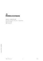 Предварительный просмотр 616 страницы Rohde & Schwarz 802.2020.52 Service Manual