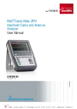 Rohde & Schwarz Cable Rider ZPH User Manual preview