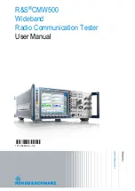 Rohde & Schwarz CMW500 Series User Manual preview