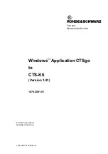 Preview for 51 page of Rohde & Schwarz CTS30 Operating Manual