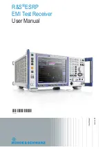 Preview for 1 page of Rohde & Schwarz ESRP Series User Manual