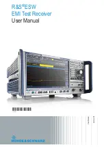 Rohde & Schwarz ESW Series User Manual preview