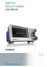 Rohde & Schwarz FPC Series User Manual предпросмотр