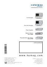 Предварительный просмотр 80 страницы Rohde & Schwarz Hameg HM5530 Manual