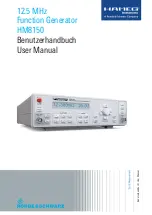 Предварительный просмотр 1 страницы Rohde & Schwarz Hameg HM8150 User Manual