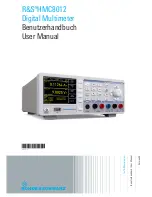 Preview for 1 page of Rohde & Schwarz HMC8012 User Manual