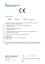 Preview for 2 page of Rohde & Schwarz HMC8012G User Manual