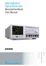 Preview for 37 page of Rohde & Schwarz HMC8012G User Manual