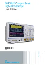 Preview for 1 page of Rohde & Schwarz HMO Compact Series User Manual